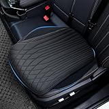 GEARMONSTER Universal Auto Sitzkissen für Fahrkomfort, Weiches & Atmungsaktives Autositzkissen, rutschfest, Nappa-Optik Kunstleder, Schwarz