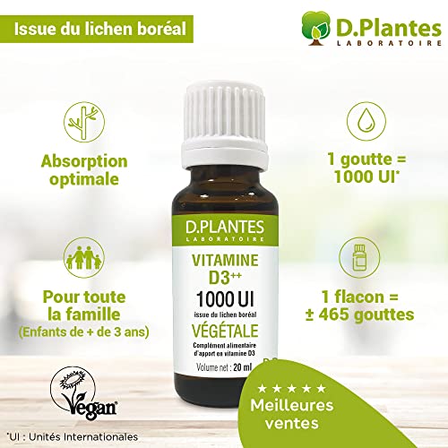 D. Plantes Vitamine D3 Vegetale 1000ui Compte Gouttes 20ml – vue 4