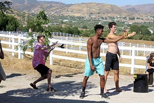 VOZKOM Water Balloons Launcher 400 Meters Long Range with 500 Balloons, 3 Man Wild Sling Catapult Human Slingshot Giant Game , Egg Launcher Pumpkin Catapult