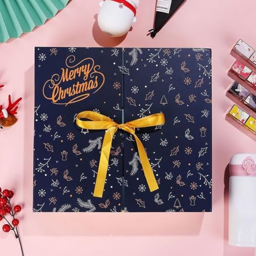 Calendrier de l'Avent 24 grilles vide et rechargeable pour Noël