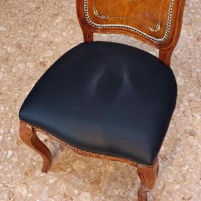 イタリア ダイニングチェア 本皮 ブラック 木製 ペイント 高級 イタリア ダイニングチェア 本皮 ブラック 木製 ペイント 高級