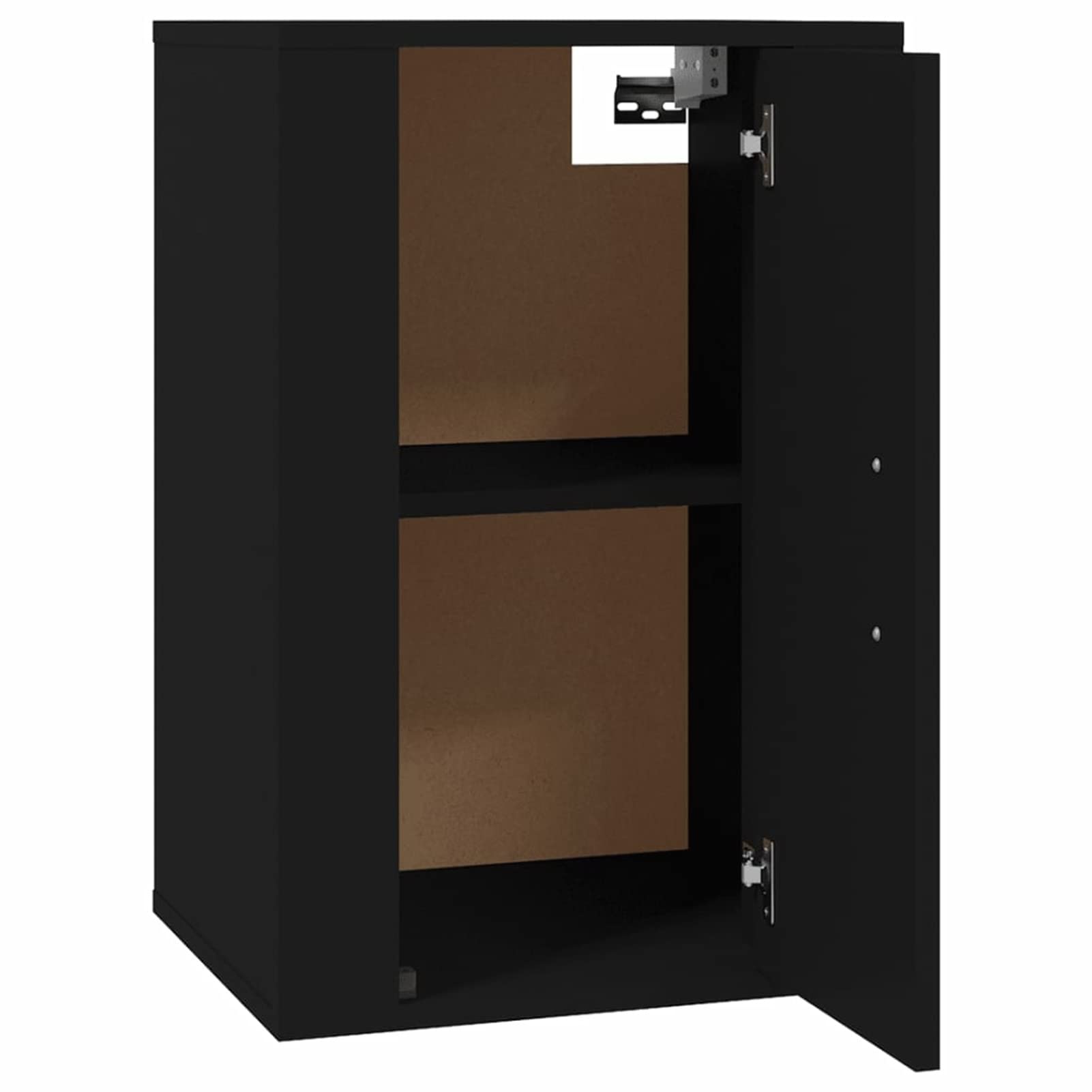 Homgoday Meble do telewizora ściennego 2 szt. Czarny 40x34,5x60 cm, szafka pod telewizor salon jadalnia stół kawowy telewizor sprzęt muzyczny szafka pod schowek uchwyt meble telewizor meble