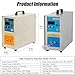 JIANGYUXINLI 15KW Induction Forge High Frequency Induction Heater Furnace, 110V/220V Inductions Brazing, 30-100KHZ Heat Melting Welding Quenching Annealing Brazing Metal, with Two Coils