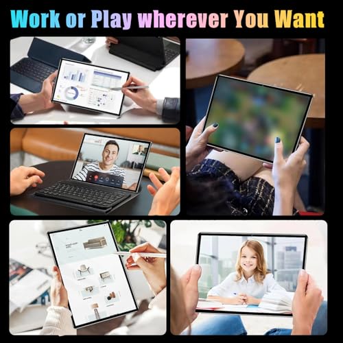 HUIOP Tablet 4GB + 64 GB 10,1 cala 1960 x 1080 Wysoka przejrzystość Android12 4G 8-rdzeniowy procesor MT6755 128 GB Rozszerzalna pamięć BT4.2 Bateria 6000 mAh Długi czas czuwania z etui dla Twojego