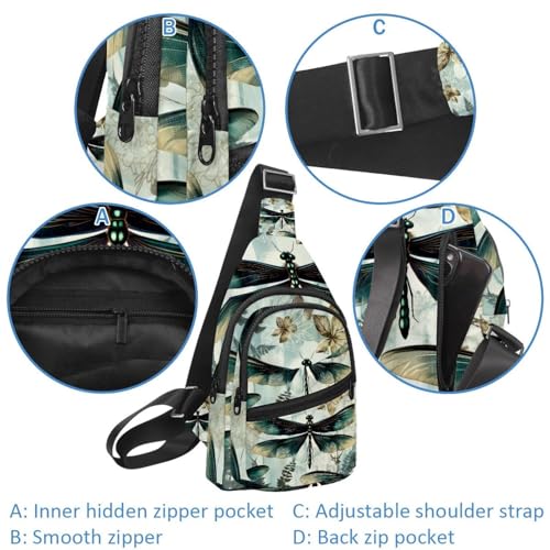 Mochila cruzada ergonómica con correa ajustable para evitar dolor de espalda 2