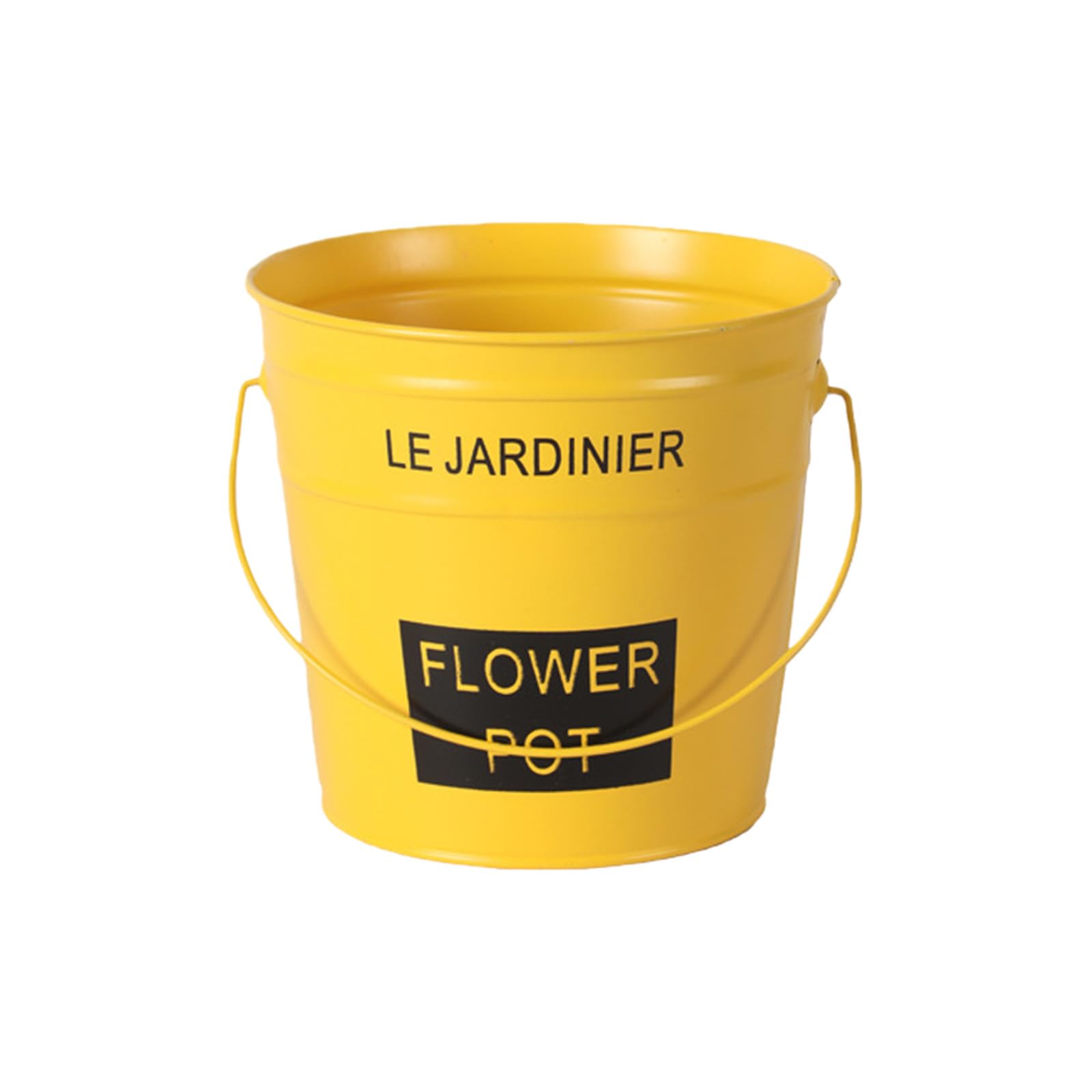 Multipurpose Metal Iron Flower Vase Tall Wrought Planter Farmhouse Bucket Replacement Metal Flower Container