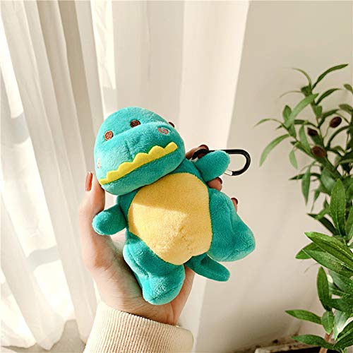 Sgvahy Case For Apple Airpods 1&2 Case Cover With Keychain Kawaii Airpod Case Cover Cute Dinosaur Airpods 2Nd 1St Generation Wireless Charging Case Fluffy Soft Plush Airpod Case (Green) #TOP6