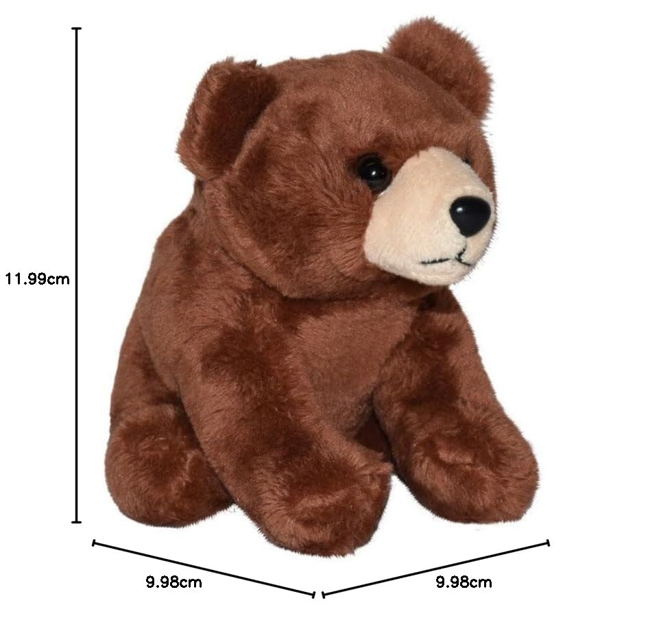 Wild Republic Plush Brown Bear, Cuddlekins Cuddly Lil´S Toys, Kids Gifts, 13 cm