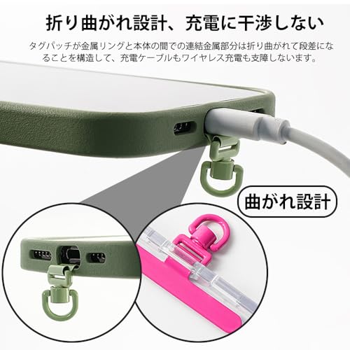 スマホ ストラップホルダー 【極薄0.2mm・360°旋回式・浮きなし曲がれ設計】金属製タグパッチ ステンレス鋼 メッキ仕上げ 携帯ストラップホルダー 薄型 丈夫10kgまでの荷重量 スマホケースに挟む 全機種対応 充電影響なし 落下紛失防止 ホワイト