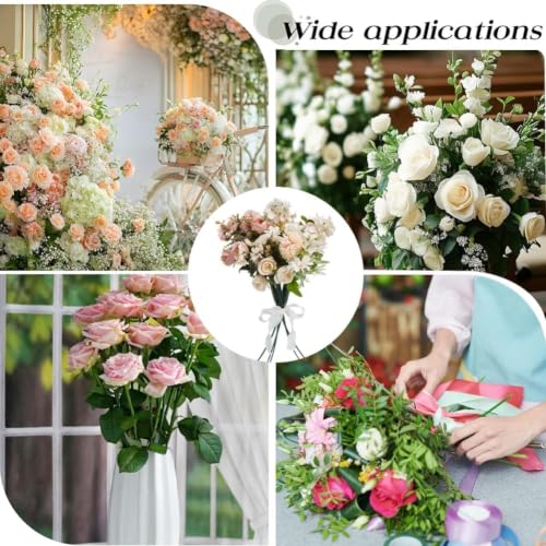 YANGWEN Lot de 30 Tubes d'eau Florale Verts avec Bouchons, fioles en Plastique réutilisables pour Fleurs fraîches, idéal pour Arrangements Floraux, Bouquets et Fournitures de Fleuriste – vue 6