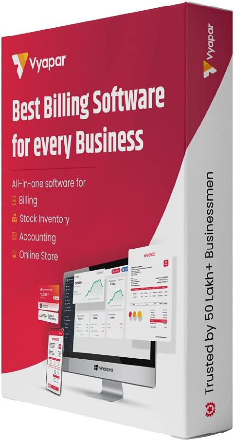 Vyapar GST Software for Billing, Inventory & Accounting| 3 year Combo plan (Desktop + Mobile) | Email delivery
