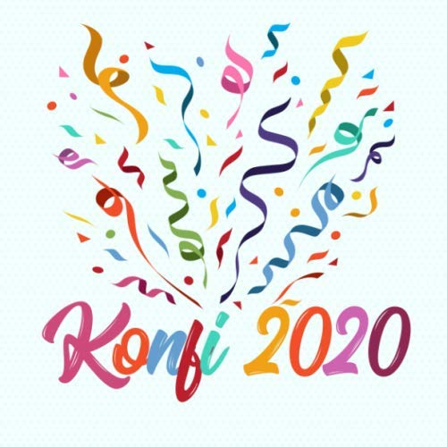 Konfi 2020: Konfirmationsgästebuch zum Hineinschreiben von kreativen Glückwünschen und Sprüchen und zum Einkleben von Fotos