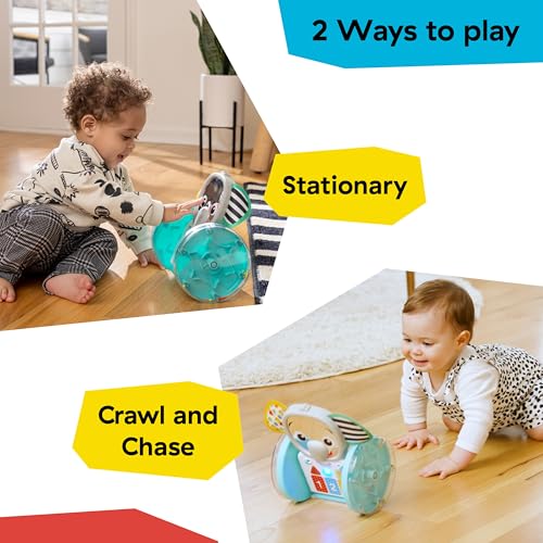 Image of Baby Einstein Chase & Tap Earl Crawling Baby Toy, with Mirror and Music, Ages 6 Months and Up