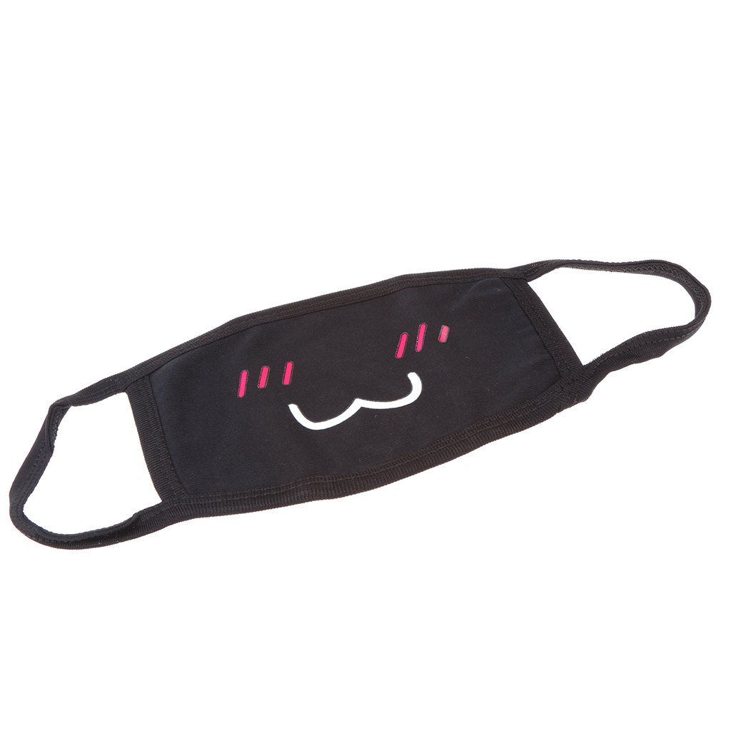 snappsy Unisex Antidust Mask Muffle Mask Cute kaomoji Emoticon Mouth Mask Shy Mouth-picture-4