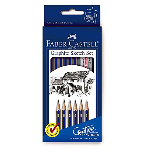 Graphite Sketch Set Faber-Castell kit de dessin essentiel avec crayons et accessoires