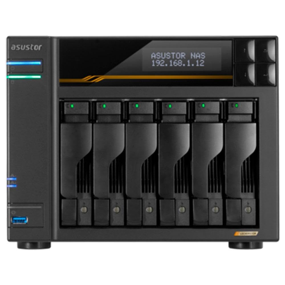 Amazon.co.jp: ASUSTOR ASUS子会社 NAS キット 6ベイ AS6806T