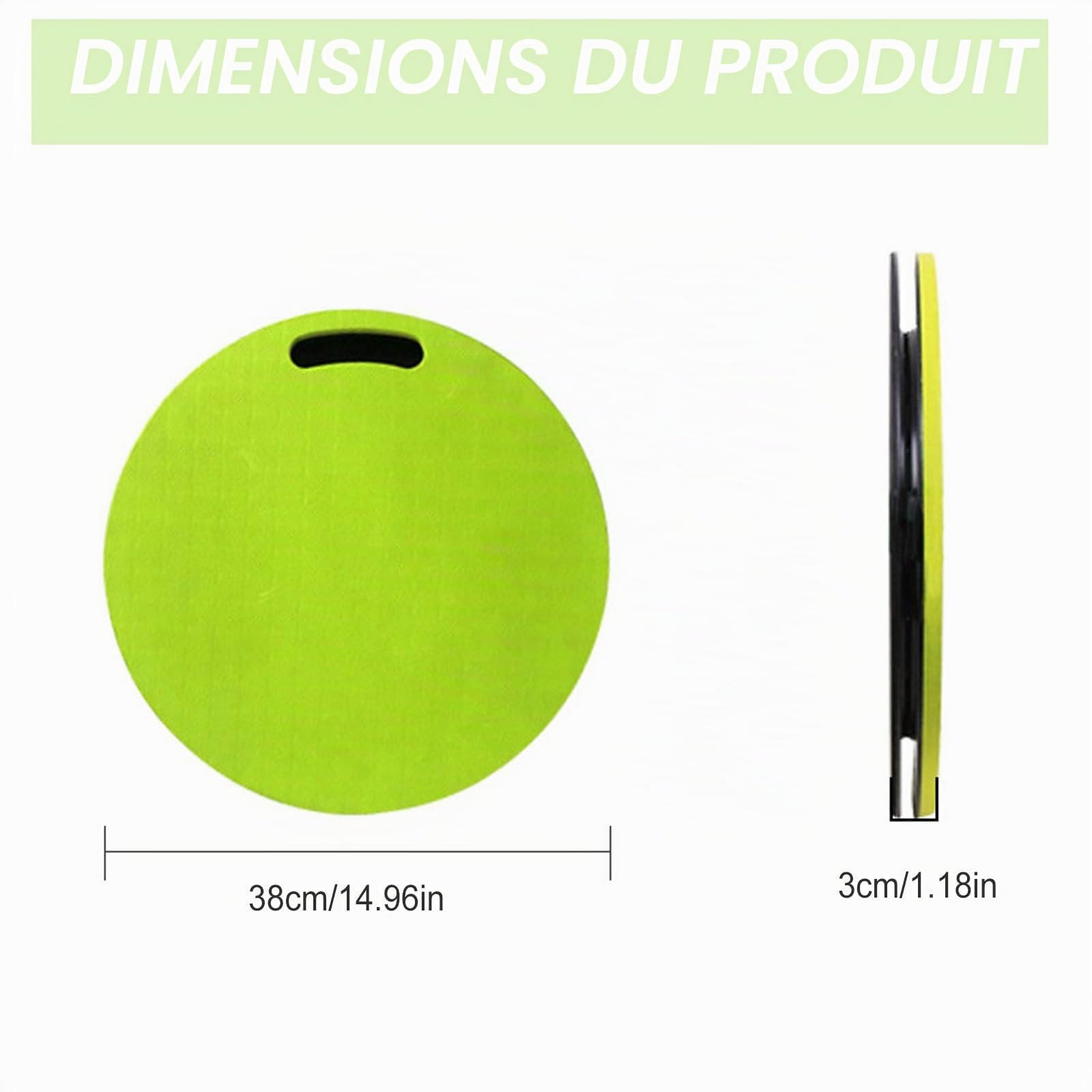 Dispositif d'aide au transfert à plateau tournant pour patients âgés et handicapés pesant jusqu'à 120 kg, disque de transfert pour aide à la mobilité à domicile (vert)