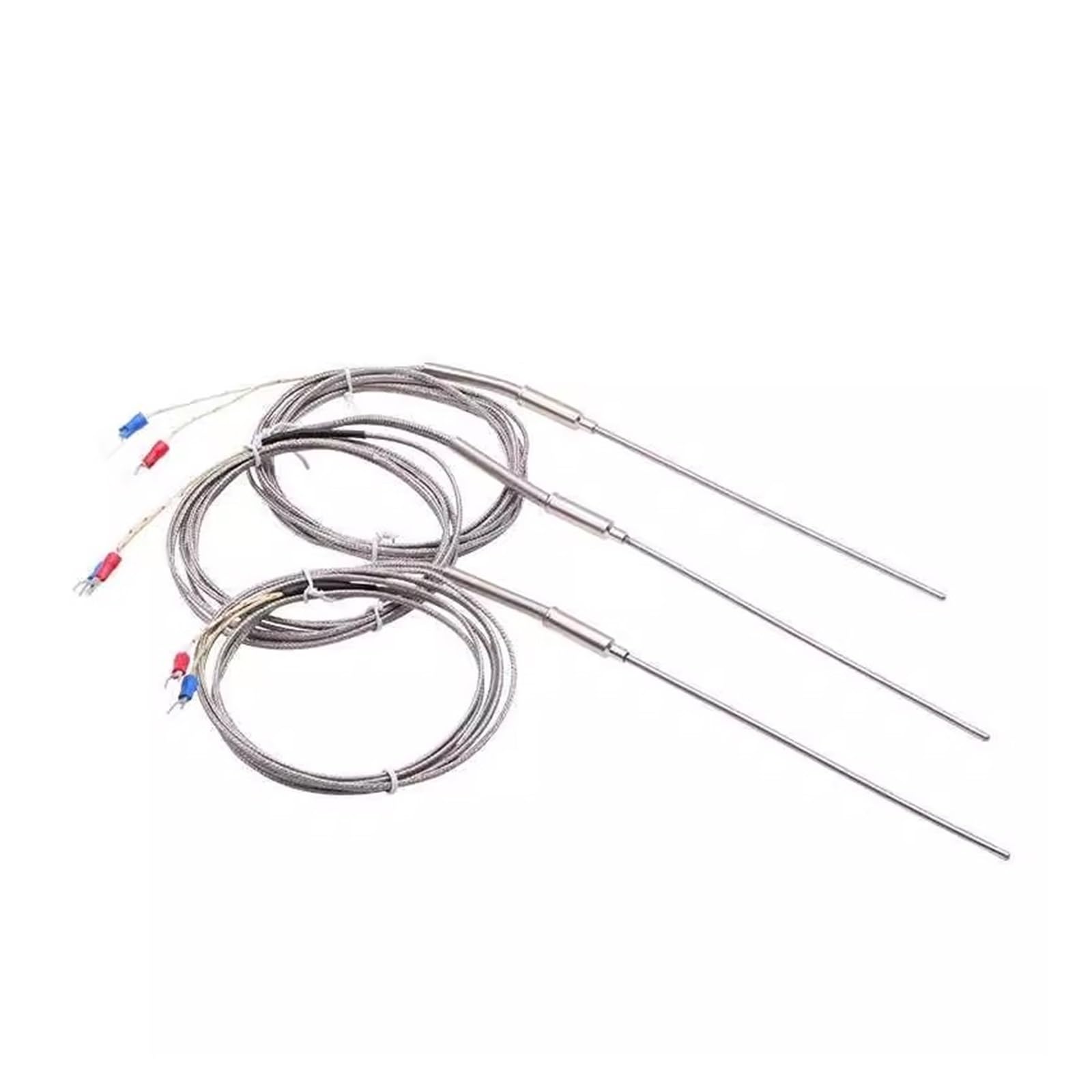 Czujnik temperatury CG K typ K opancerzony termoelement WRNK-191 średnica 1/1,5/2/3/4/5 mm, elastyczna sonda czujnika temperatury z kablem 1,5 m (próba 1,5 mm, 200 mm)