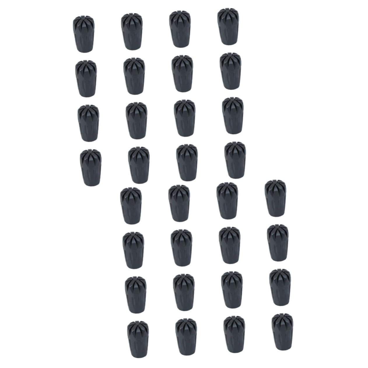 YARNOW 32 Pcs Trekking Pole Tip Set Rod Ground Holder Trekking Pole Tip Cover Walk Pole Tips Parts for Trekking Pole Accessories Party Bag Fillers Walking Sticks Thicken Rubber Club Head