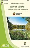  W262 Wanderkarte 1:25 000 Ravensburg: Oberes Schussental, Aulendorf