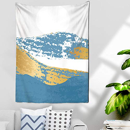 wymhzp Tapiz de Pared Pintura escénica colgante de pared pintura abstracta arte colgante de pared hermoso paisaje sala de estar paño de pared 150x130cm Cover