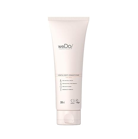 Wedo/Professional Light & Soft Conditioner 250ml -Lightweight Conditioner for Dry Hair, Silicone Free, Cruelty Free, Vegan & Eco Friendly
