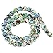 8mm Natural Abalone Shell Flat Coin Beads Strand 16 Inch Jewelry Making Beads