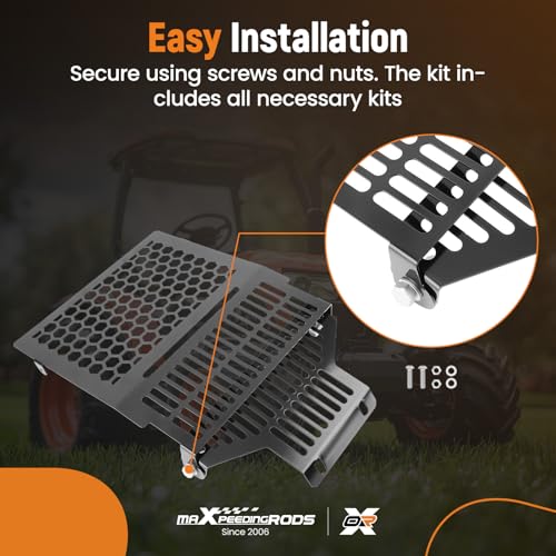 Image of maXpeedingrods Brush Guard Fit for Kubota L2501 L3301 L3901 L4710 MX4800 MX5200 MX5400 MX5800 MX6000 Tractor - Grille Guards