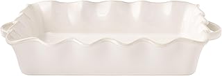 9-inch x 13-inch stoneware casserole baking dish, linen