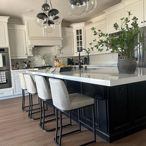 PHI VILLA Bar Stools Set of 4 - Counter Stools for Kitchen Island, Counter Height Bar stools