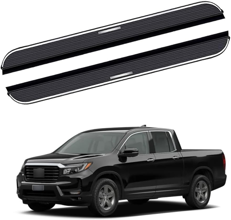 2 Packages | Running Boards Side Steps Nerf Bars Fits for Honda Pilot 2023 2024 2025 2026 Accessories Aluminum & ABS Plastic | Mounted Brackets Screws Instruction 06