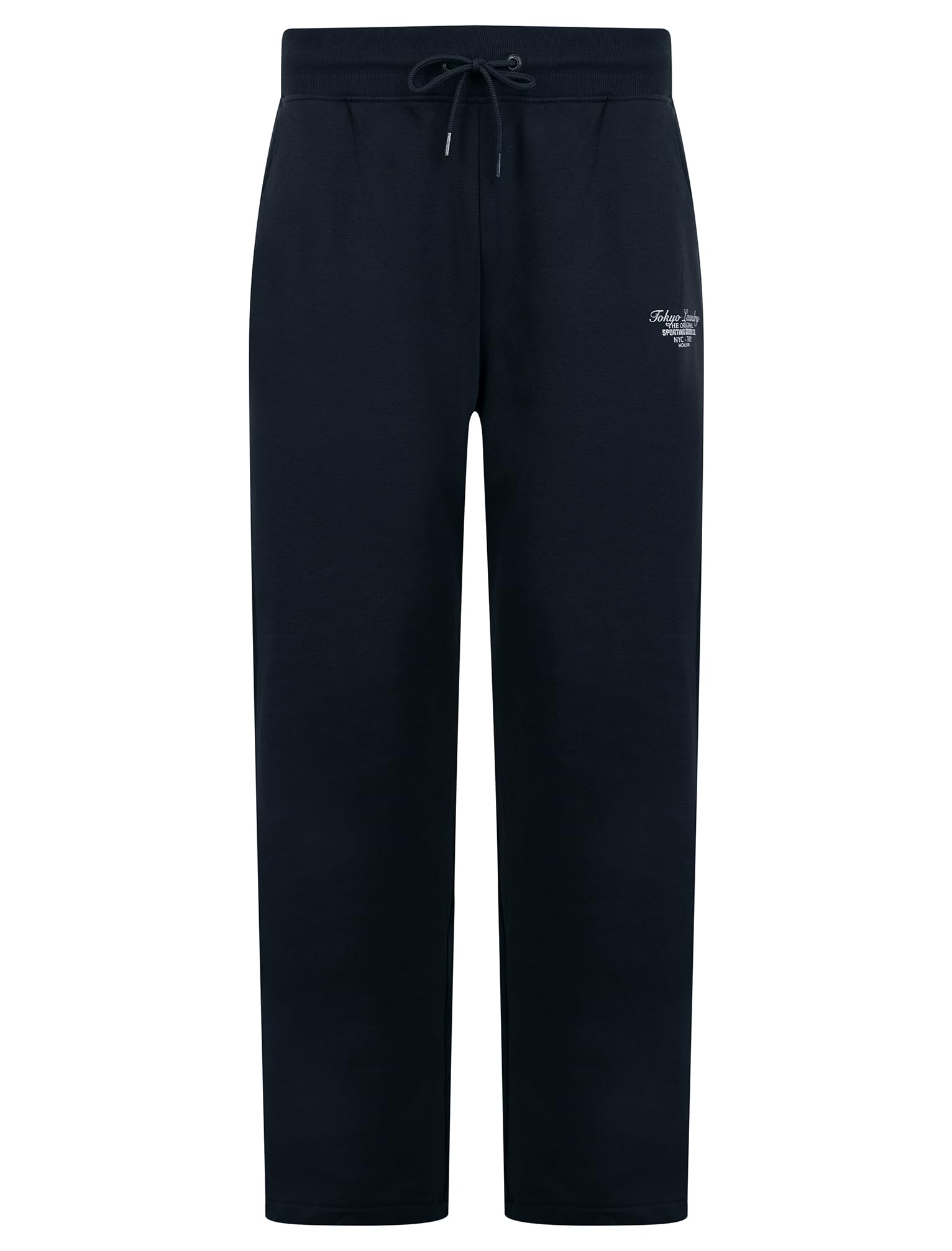 Tokyo Laundry Men's Sky Captain Navy 'Bexli' Brushback Fleece Straight Leg Joggers