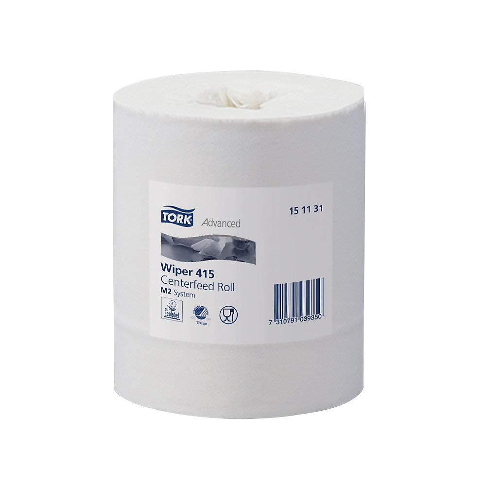 Tork Mehrzweck Papier-Wischtücher M2 1-lagig hochweiß 21,5cm x 275m 6 Rollen Innenabrollung M2