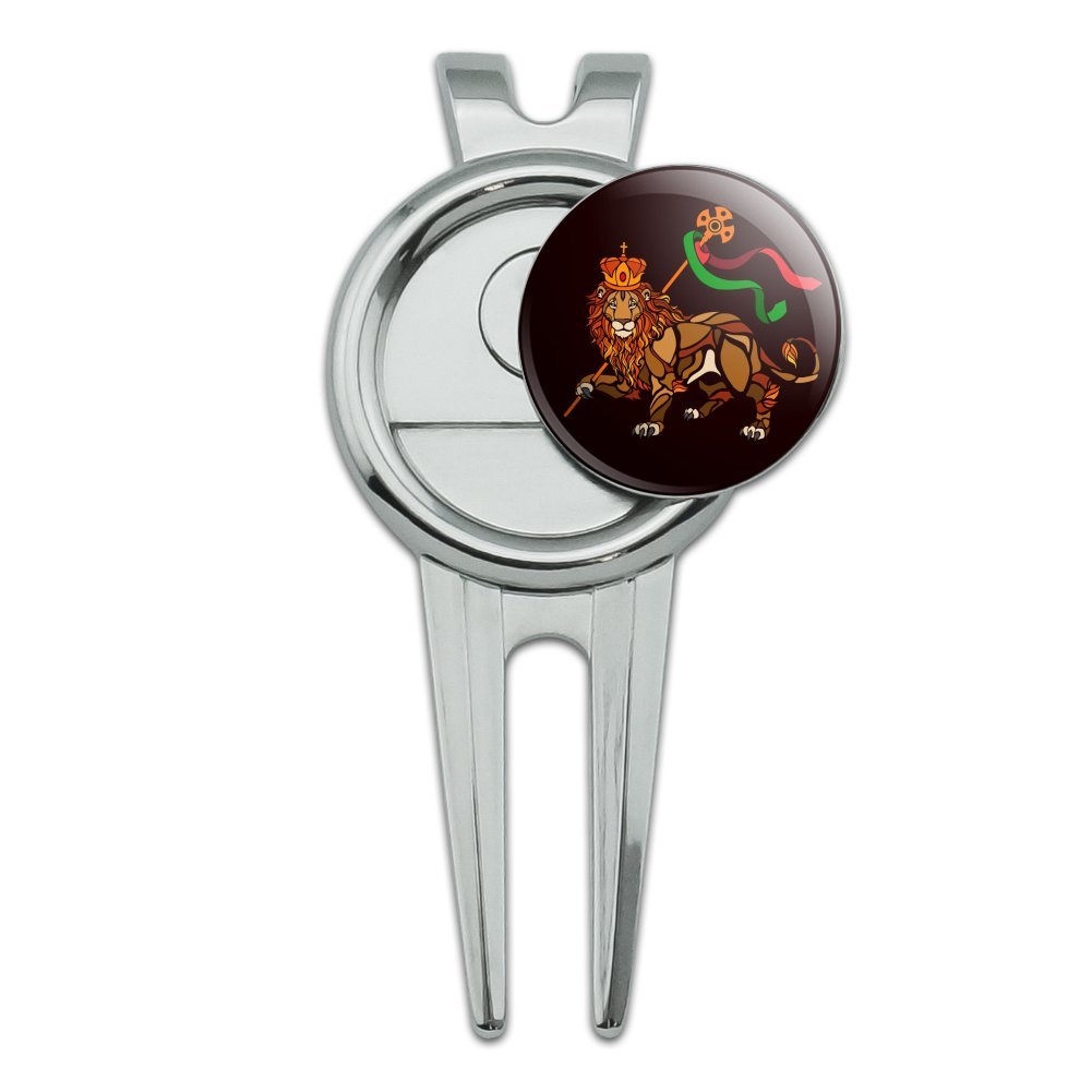 GRAPHICS & MORE Lion of Judah Bible Golf Divot Repair Tool and Ball Marker