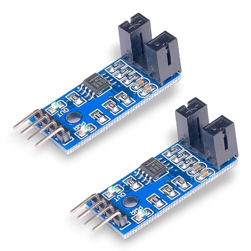 Image of SRS Speed Measuring Sensor Groove Coupler Module Use For RPM Measurement | Conveyor Belt Speed Monitoring | Tachometer Functionality | Position Sensing | Encoder Applications - Pack Of 2
