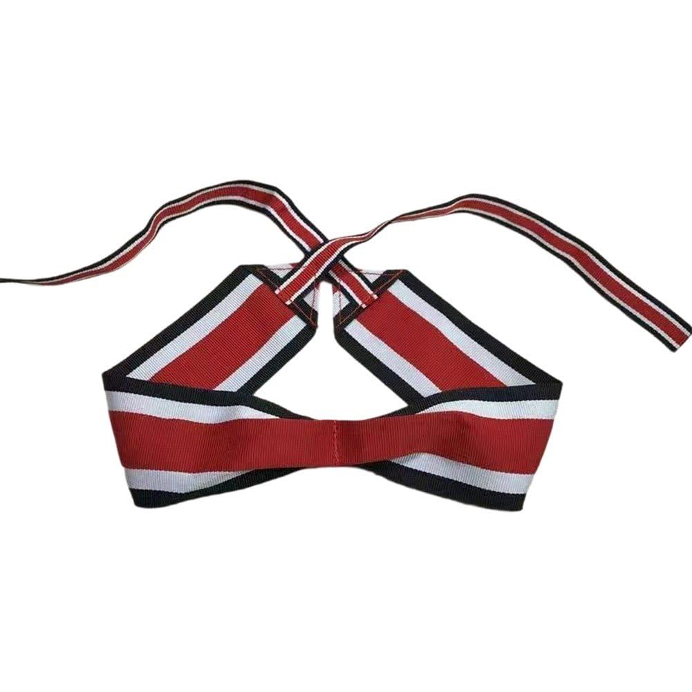 Ppmter WWII German Iron Cross 2nd Class 1939 Medal Replacement Ribbon, German Military Award DIY Accessory Replacement Ribbon for Medals Badges