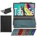 Samsung Galaxy Tab S5e 2019 Case with Keyboard Backlights Ultra Thin PU Leather Slim Folio Stand Cover Removable Wireless Bluetooth Backlit Keyboard Case for Galaxy Tab S5e T720 T725 10.5" (Black)