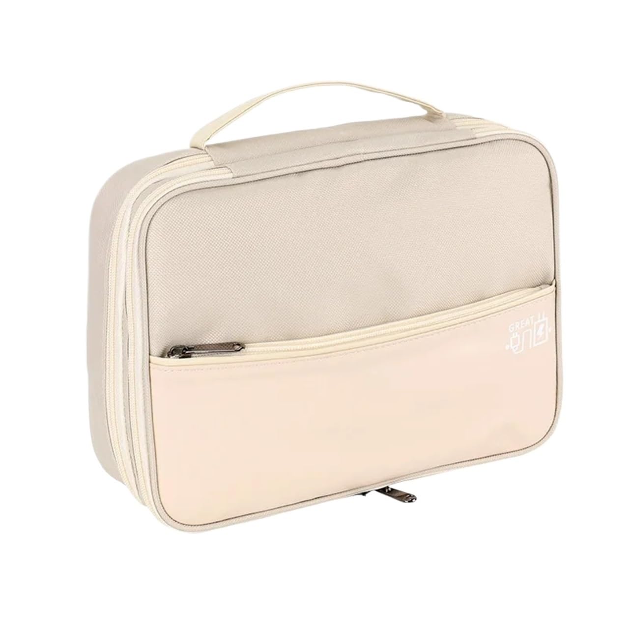 Sac De Câble Lot de 2 Housses de Rangement Multifonctions de Grande capacité for câbles de données, Housse de Protection for Disque Dur, boîtier de Chargeur Multicouche(Color 3)