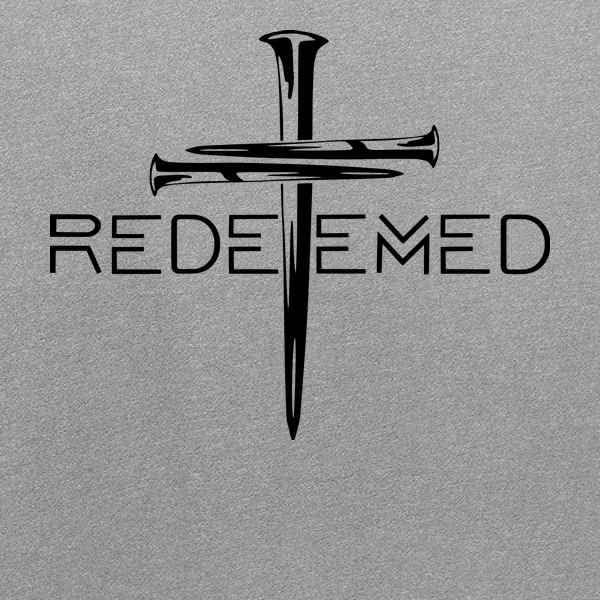 Pop Threads Redeemed Cross Nails Christian Ephesians Graphic Tee T-Shirt for Men - Image 2