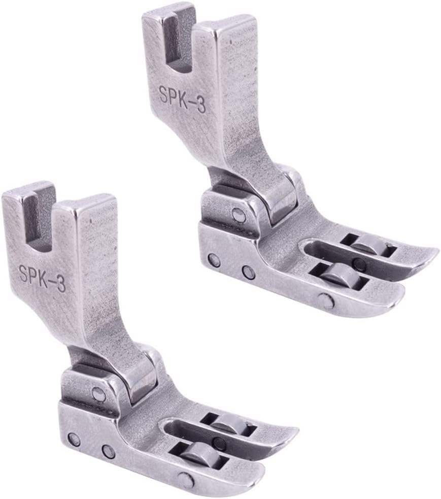 2pcs máquina de coser industrial de alto vástago rodillo pie #SPK-3 para máquinas de coser Singer, Juki, Brother