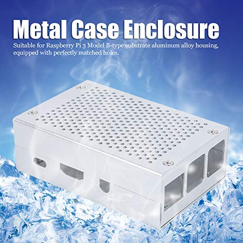 Carcasa de metal para Raspberry Pi 3 Modelo B+ que evita sobrecalentamiento y caídas 2