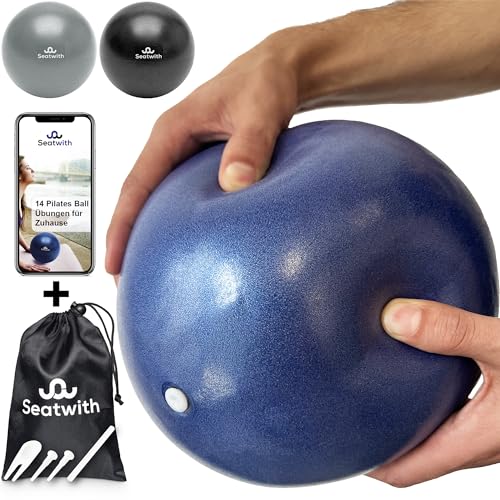 Seatwith Yoga und Pilates-Ball 23cm - Komplett Set mit Transportbeutel +...