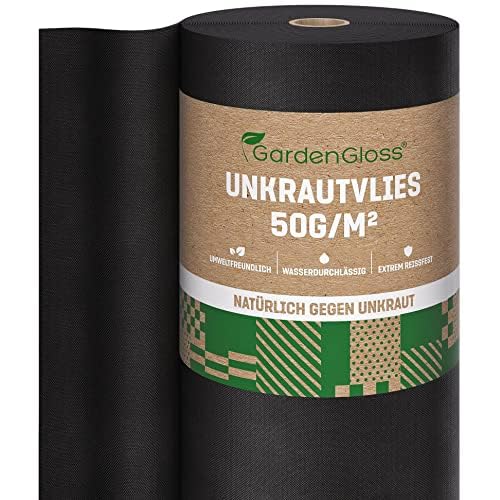 Beinhome 2ST Klappkonsole Schwerlast 200mm Regalträger Klappbar Schwarze Klappregalhalterungen Tisch Klappschanier für Tischplatten Klapptisch Wandtisch, Platzsparend, Tragkraft: 50kg/110lb 4 GardenGloss® 50m² Unkrautvlies Gartenvlies gegen Unkraut – Unkrautfolie Wasserdurchlässig – Reißfestes Unkrautflies 50g/m² – Hohe UV-Stabilisierung (50m x 1m, 1 Rolle)