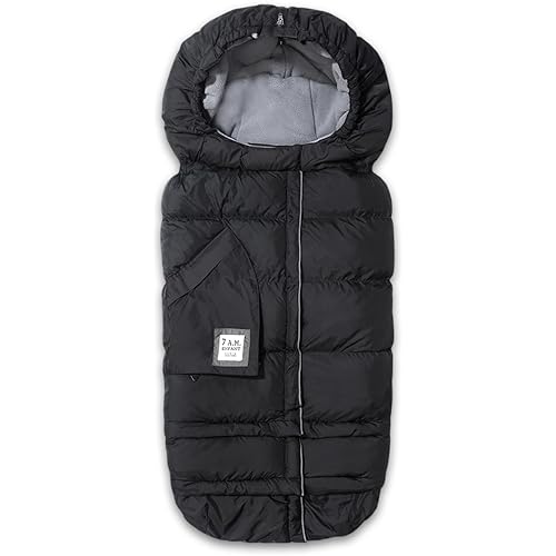 7AM Enfant Stroller Blanket 212 - Adjustable Baby Car Seat Zipped Blanket for Babies Winter, Unisex Multi Purpose Fleece Lined Warm Hooded Toddler Footmuff Water Repellent | (6M - 4T)