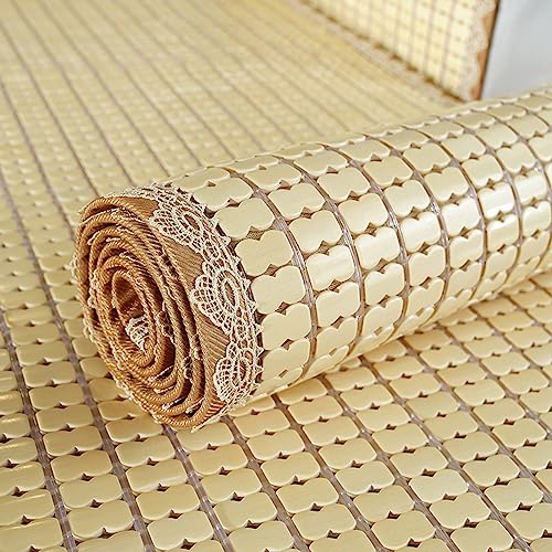 Esterilla de verano contra el sudor en sofá cama con bloques de bambú transpirable 2