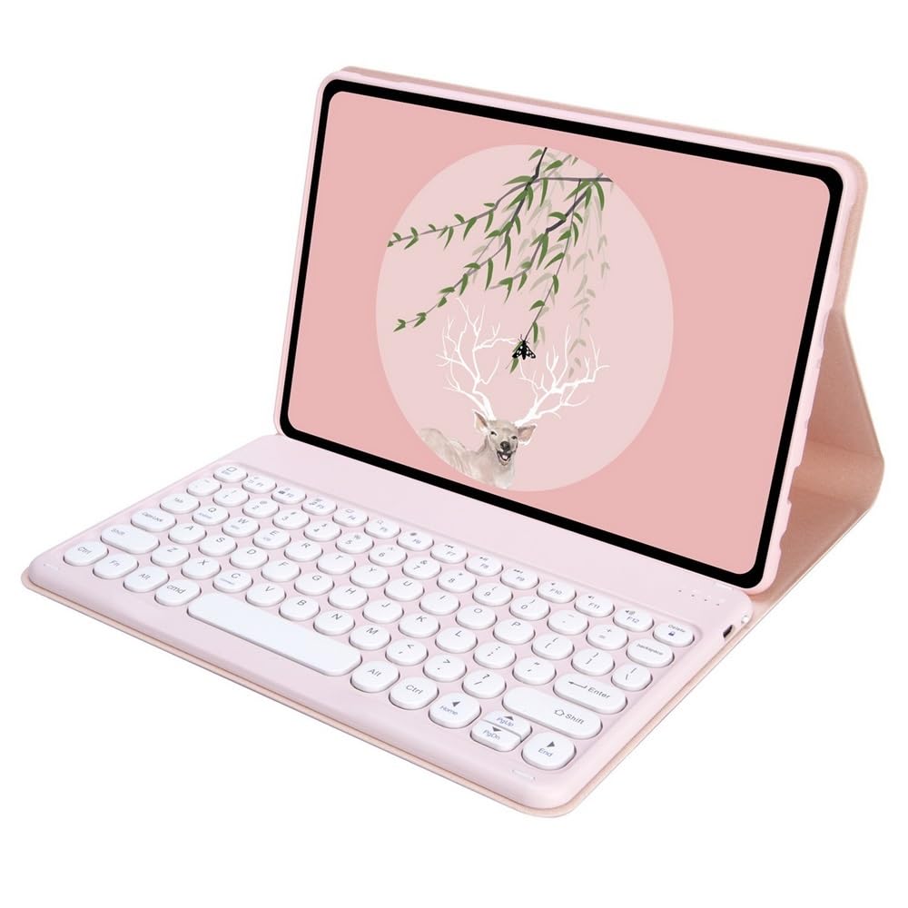 Teclado Samsung Tab A7 Lite 8.7 con funda de cuero YSJX 8
