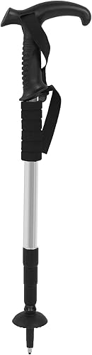 Miniatura 8 de Vbest life - Bastón de senderismo, aleación de aluminio para exteriores, bastón antideslizante para hombre y mujer, mayores, al aire libre