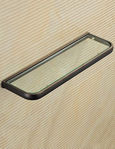 Estante para toallas de baño retro GZ, estantes para inodoros de cobre antiguo y bronce negro