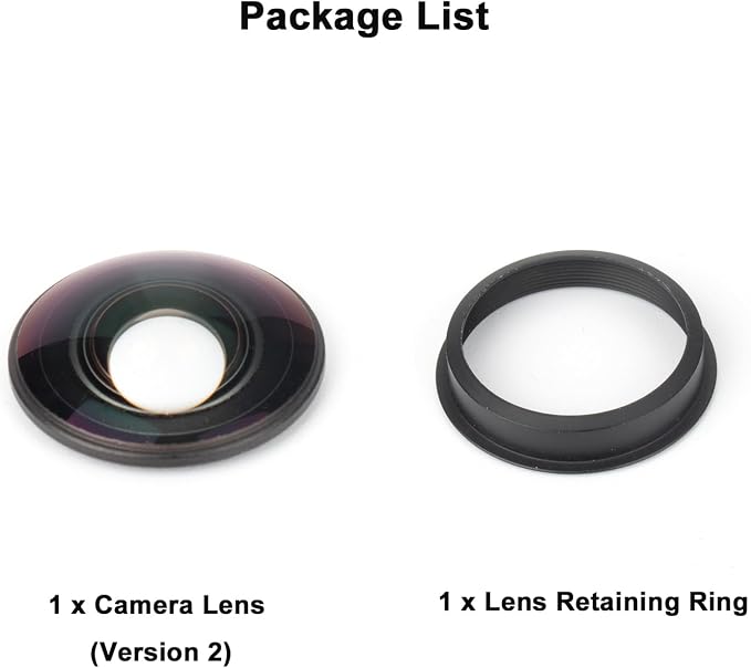 Lente Reemplazo para Insta360 X4 Versión 2 con Aro miniatura 5