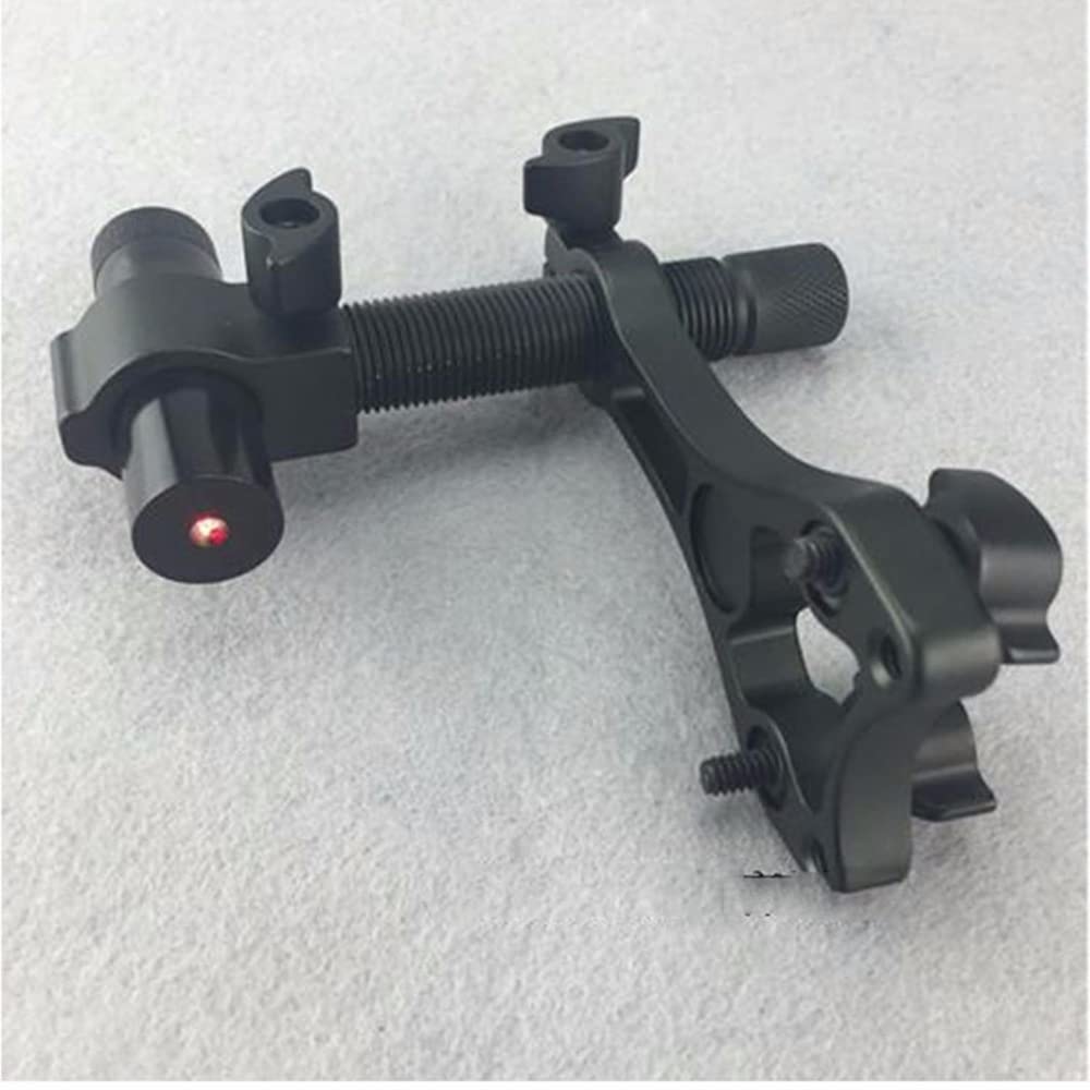 ACCMOS Compoundbogen Laservisier Aluminium Bogensport Zentrum Laser Aligner mit 360 Grad Rotierender Kopf und Körper, Jagd und Schießübungen Bogenzubehör
